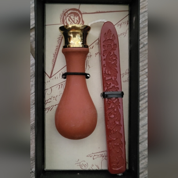 Stuart Houghton Personal Seal Kit Letter "R" with Wax Made in Great Britain NEW - Picture 4 of 7